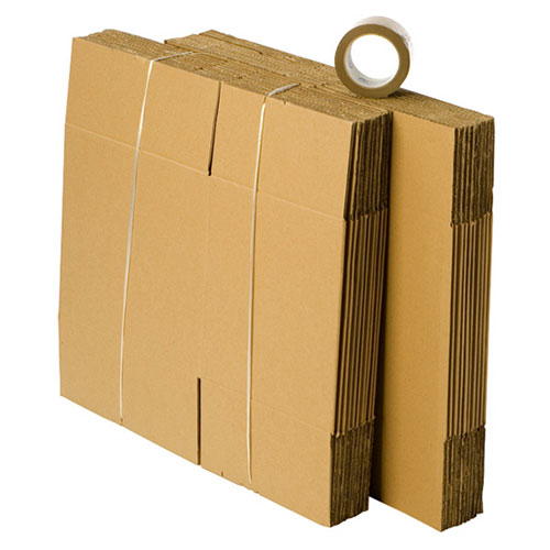 Pack 20 cartons à livres avec 1 rouleau d'adhésif gratuit